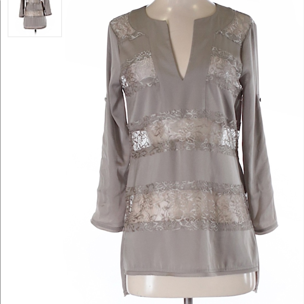 BCBGMAXAZRIA 3/4 Sleeve Blouse XS